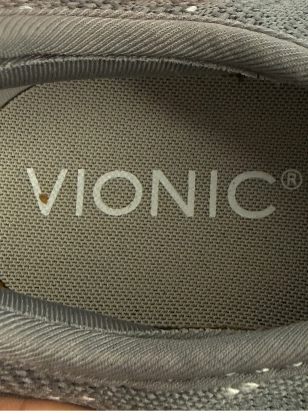 Vionic Jessica Mary Jane Sneakers Gray-White Size 9.5